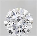 Lab Grown Diamond 2.35 Carats, Round with Ideal Cut, D Color, IF Clarity and Certified by IGI