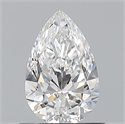 Natural Diamond 0.70 Carats, Pear with  Cut, E Color, VVS2 Clarity and Certified by GIA