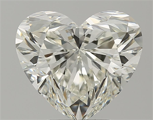 Picture of Natural Diamond 4.01 Carats, Heart with  Cut, I Color, VVS2 Clarity and Certified by IGI