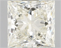 Natural Diamond 0.70 Carats, Princess with  Cut, K Color, IF Clarity and Certified by GIA