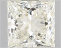 Natural Diamond 0.70 Carats, Princess with  Cut, K Color, IF Clarity and Certified by GIA