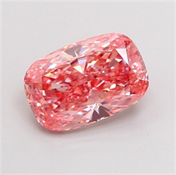 Picture of Lab Grown Diamond 2.00 Carats, CUSHION MODIFIED with  Cut, Fancy Vivid Pink Color, VS1 Clarity and Certified by IGI