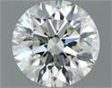 Natural Diamond 0.71 Carats, Round with Excellent Cut, K Color, VVS1 Clarity and Certified by IGI