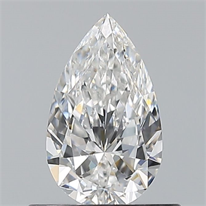 Picture of Natural Diamond 0.50 Carats, Pear with  Cut, F Color, VVS2 Clarity and Certified by GIA