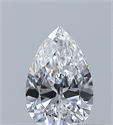 Natural Diamond 0.30 Carats, Pear with  Cut, D Color, VS2 Clarity and Certified by GIA