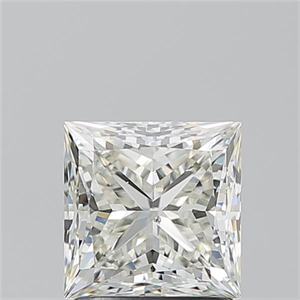 Picture of Natural Diamond 1.71 Carats, Princess with  Cut, J Color, SI1 Clarity and Certified by GIA