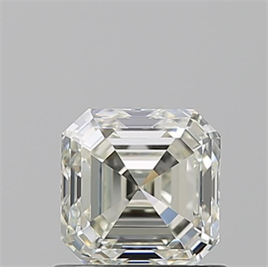 Picture of Natural Diamond 0.91 Carats, Asscher with  Cut, L Color, VVS2 Clarity and Certified by GIA
