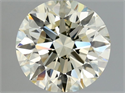 Natural Diamond 0.90 Carats, Round with Very Good Cut, M Color, VVS2 Clarity and Certified by HRD