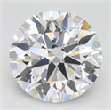 Lab Grown Diamond 4.82 Carats, Round with Excellent Cut, D Color, VVS1 Clarity and Certified by GIA