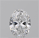 Natural Diamond 0.70 Carats, Oval with  Cut, D Color, VS2 Clarity and Certified by GIA