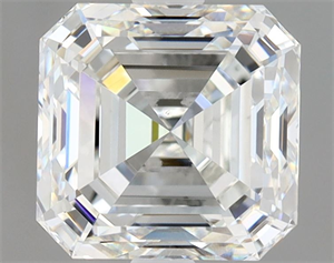 Picture of Natural Diamond 1.52 Carats, Asscher with  Cut, H Color, VS1 Clarity and Certified by GIA