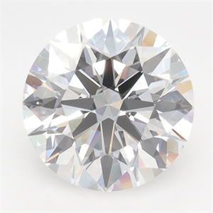Picture of Lab Grown Diamond 2.29 Carats, Round with Ideal Cut, D Color, IF Clarity and Certified by IGI