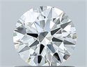 Natural Diamond 0.70 Carats, Round with Excellent Cut, G Color, VS2 Clarity and Certified by GIA
