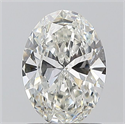 Natural Diamond 1.01 Carats, Oval with  Cut, G Color, VS2 Clarity and Certified by GIA