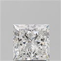 Natural Diamond 2.01 Carats, Princess with  Cut, F Color, SI1 Clarity and Certified by GIA