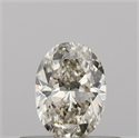 Natural Diamond 0.40 Carats, Oval with  Cut, I Color, VS2 Clarity and Certified by IGI