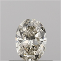 Natural Diamond 0.40 Carats, Oval with  Cut, I Color, VS2 Clarity and Certified by IGI