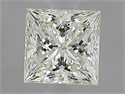 Natural Diamond 0.70 Carats, Princess with  Cut, J Color, VVS2 Clarity and Certified by IGI