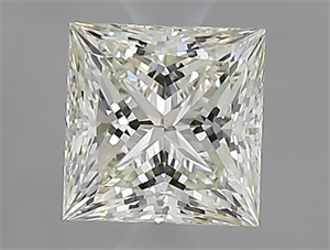 Picture of Natural Diamond 0.70 Carats, Princess with  Cut, J Color, VVS2 Clarity and Certified by IGI