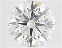 Lab Grown Diamond 6.22 Carats, Round with Ideal Cut, G Color, VS1 Clarity and Certified by IGI