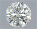 Natural Diamond 0.50 Carats, Round with Excellent Cut, K Color, SI2 Clarity and Certified by GIA
