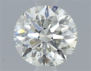 Picture of Natural Diamond 0.50 Carats, Round with Excellent Cut, K Color, SI2 Clarity and Certified by GIA
