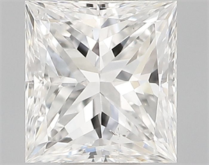Picture of Natural Diamond 0.30 Carats, Princess with  Cut, F Color, SI1 Clarity and Certified by GIA