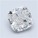 Natural Diamond 1.58 Carats, Cushion with  Cut, F Color, VS1 Clarity and Certified by GIA