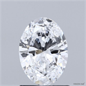Natural Diamond 1.00 Carats, Oval with  Cut, D Color, VS1 Clarity and Certified by GIA