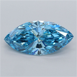 Picture of Lab Grown Diamond 2.57 Carats, Marquise with  Cut, Fancy Vivid Blue Color, VVS2 Clarity and Certified by IGI
