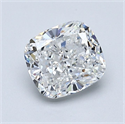 Natural Diamond 1.31 Carats, Cushion with  Cut, E Color, VS1 Clarity and Certified by GIA