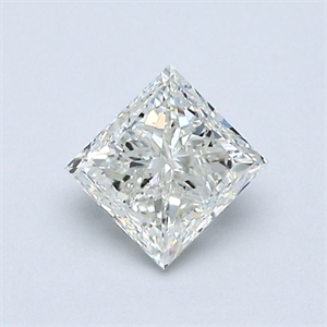 Picture of Natural Diamond 0.70 Carats, Princess with  Cut, K Color, SI1 Clarity and Certified by GIA