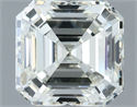 Natural Diamond 1.61 Carats, Asscher with  Cut, I Color, VVS2 Clarity and Certified by IGI