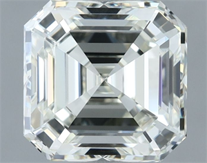 Picture of Natural Diamond 1.61 Carats, Asscher with  Cut, I Color, VVS2 Clarity and Certified by IGI