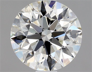 Picture of Natural Diamond 0.81 Carats, Round with Excellent Cut, J Color, VS2 Clarity and Certified by GIA