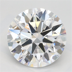 Picture of Lab Grown Diamond 3.11 Carats, Round with Ideal Cut, D Color, IF Clarity and Certified by IGI