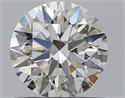 Natural Diamond 0.80 Carats, Round with Excellent Cut, H Color, SI2 Clarity and Certified by GIA