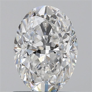 Picture of Natural Diamond 0.90 Carats, Oval with  Cut, E Color, SI1 Clarity and Certified by GIA
