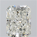 Natural Diamond 1.50 Carats, Radiant with  Cut, J Color, SI1 Clarity and Certified by GIA