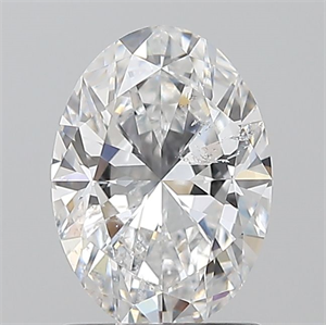 Picture of Natural Diamond 1.20 Carats, Oval with  Cut, D Color, SI2 Clarity and Certified by GIA