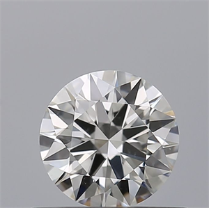 Picture of Natural Diamond 0.52 Carats, Round with Excellent Cut, F Color, VS1 Clarity and Certified by IGI