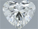 Natural Diamond 0.43 Carats, Heart with  Cut, H Color, VS1 Clarity and Certified by GIA
