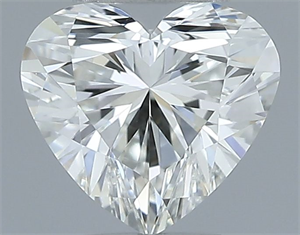 Picture of Natural Diamond 0.43 Carats, Heart with  Cut, H Color, VS1 Clarity and Certified by GIA
