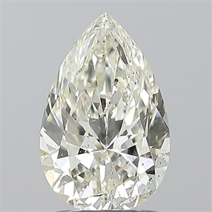 Picture of Natural Diamond 1.50 Carats, Pear with  Cut, K Color, SI2 Clarity and Certified by GIA
