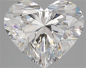 Picture of Natural Diamond 4.02 Carats, Heart with  Cut, E Color, VS2 Clarity and Certified by GIA