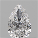 Natural Diamond 0.14 Carats, Pear with  Cut, E Color, VVS2 Clarity and Certified by IGI