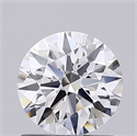 Lab Grown Diamond 1.01 Carats, Round with Ideal Cut, D Color, VVS1 Clarity and Certified by IGI
