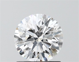 Picture of Lab Grown Diamond 1.01 Carats, Round with Ideal Cut, D Color, VVS1 Clarity and Certified by IGI