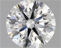 Lab Grown Diamond 1.85 Carats, Round with Ideal Cut, D Color, VVS2 Clarity and Certified by IGI