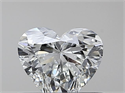 Natural Diamond 0.40 Carats, Heart with  Cut, I Color, SI2 Clarity and Certified by GIA